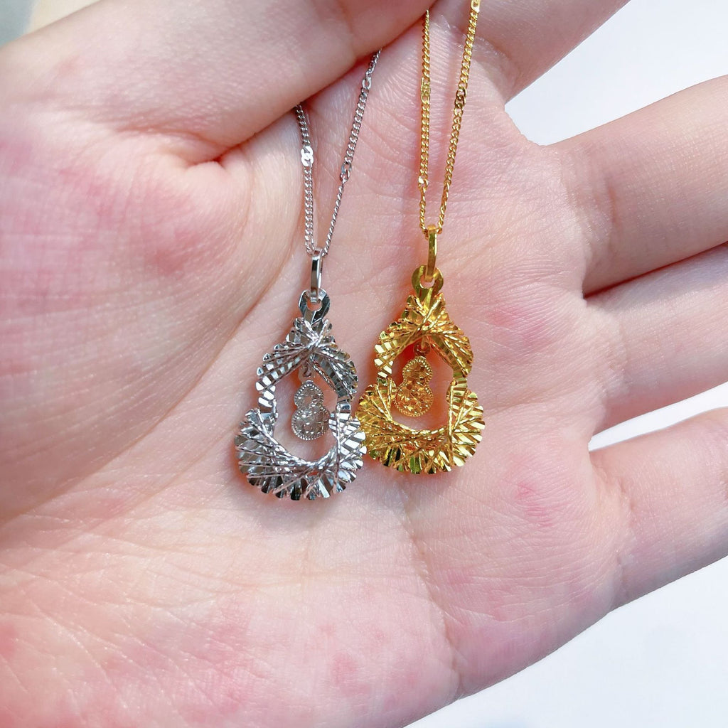 Damen kunstvoller Buddha-Anhänger mit Zirkonia-Verzierung Shop Nory