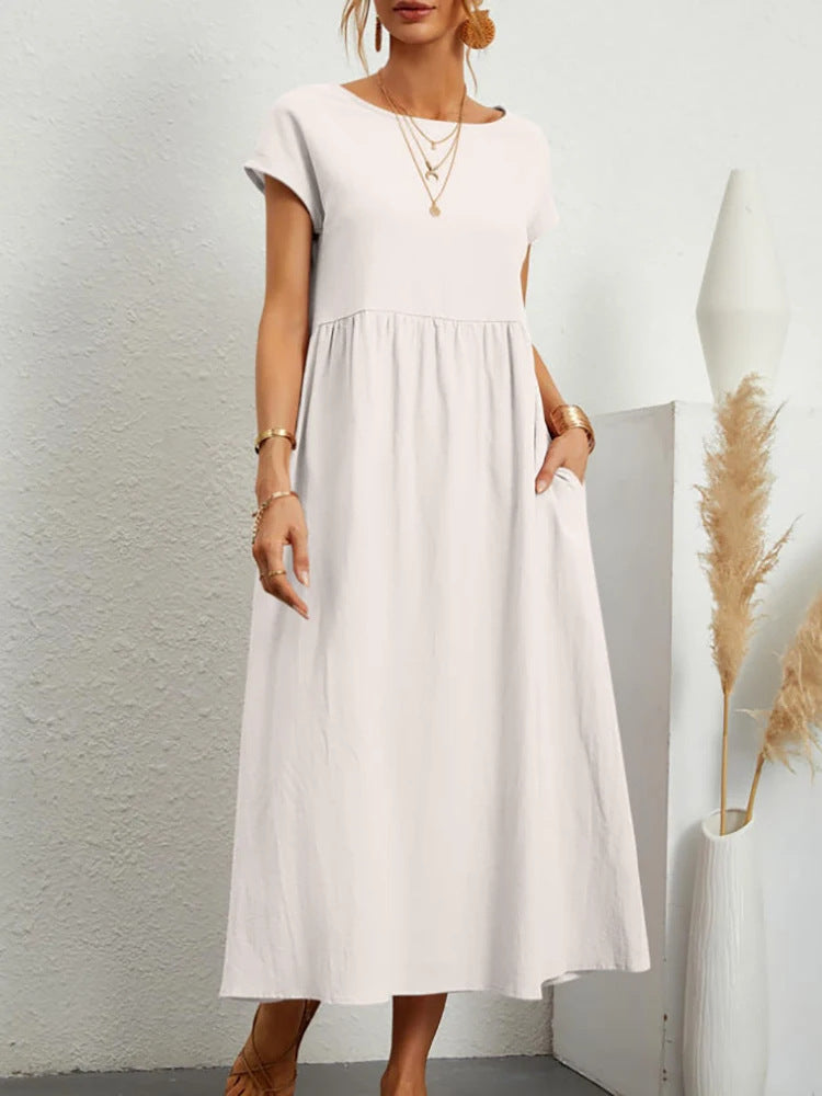 Damen Maxikleid aus leichtem, luftdurchlässigem Stoff