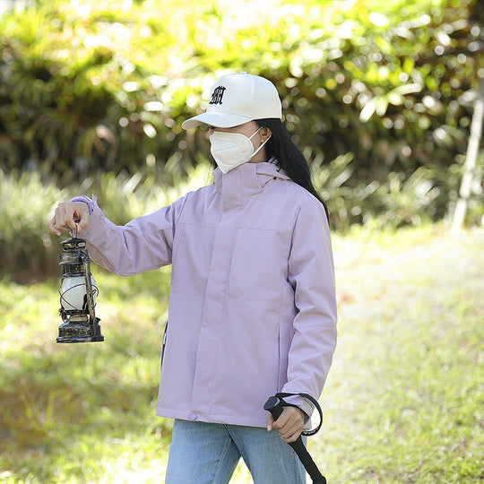Unisex Wetterfeste Trekking-Softshelljacke mit hohem Kragen und leichter Thermofütterung Shop Nory