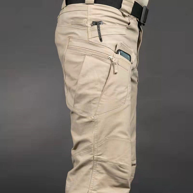 Herren Cargo-Hose mit verstellbarem Bund und tiefen Seitentaschen