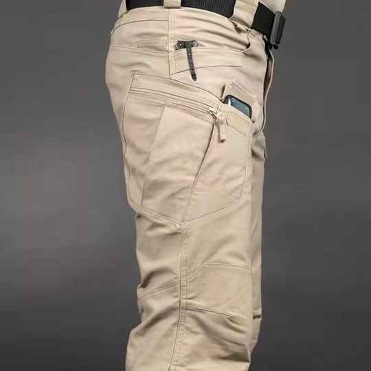Herren Cargo-Hose mit verstellbarem Bund und tiefen Seitentaschen