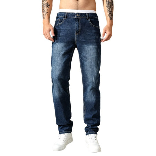 Herren Elegante Slim-Fit Jeans mit modischem Used-Look Shop Nory