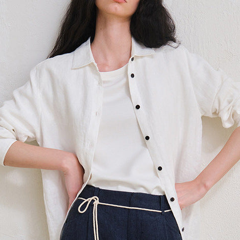 Damen Modische langärmlige Bluse Shop Nory
