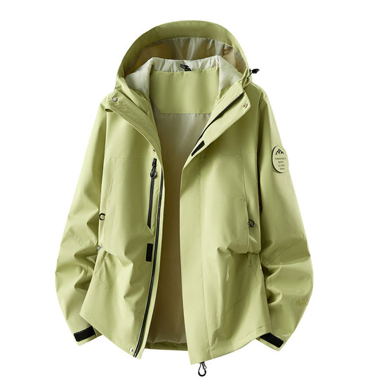 Damen technische dreilagige Softshell-Regenjacke mit getapten Nähten und Multifunktions-Taschen Shop Nory