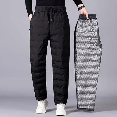 Herren Gepolsterte Thermohose mit Steppung, elastischem Bund und Reißverschlusstaschen Shop Nory