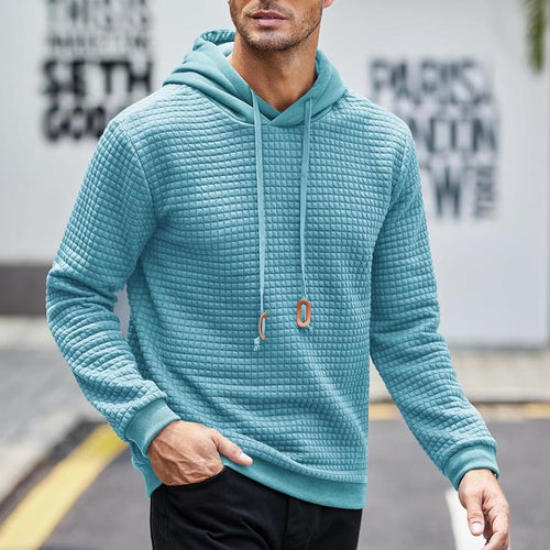 Herren Gepolsterter Steppmuster-Hoodie mit Kapuze und Kordelzug Shop Nory