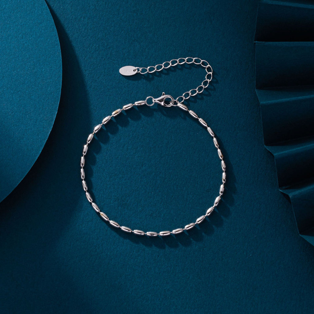 Damen Armband aus hochwertigem 925 Sterling Silber mit eleganter Kettenstruktur Shop Nory