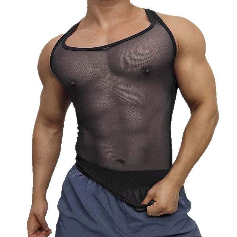 Herren Atmungsaktives Sport-Tanktop mit Racerback-Design