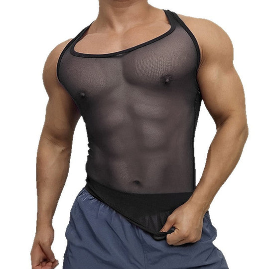 Herren Atmungsaktives Sport-Tanktop mit Racerback-Design