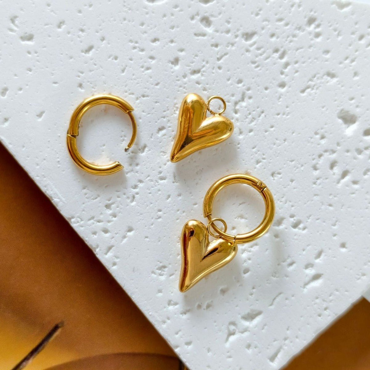 Damen Herzförmige Hängele earrings Shop Nory