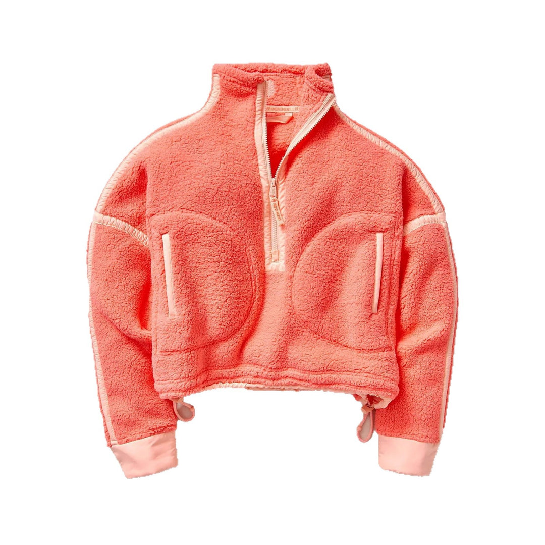Damen Modischer Fleece-Pullover mit hohem Kragen