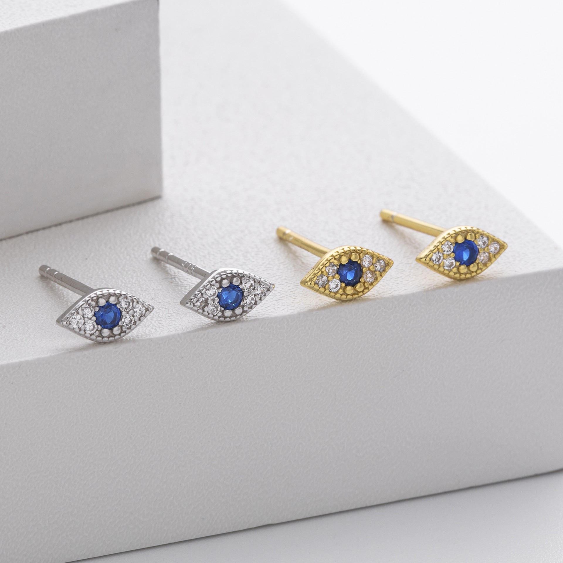 Damen Ohrstecker mit buntem Zirkonia-Shop Nory