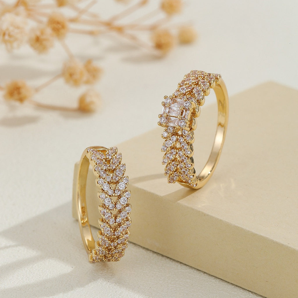 Damen Zarter und glanzvoller Ring mit funkelnden Zirkonia Shop Nory