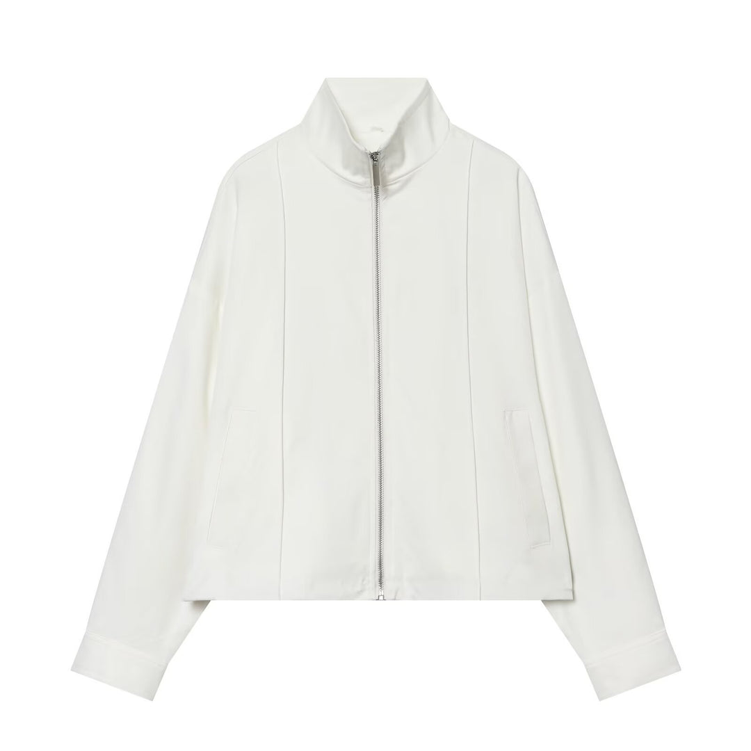 Damen Boxy-Zipjacke aus technischem Stretch mit Stehkragen Shop Nory