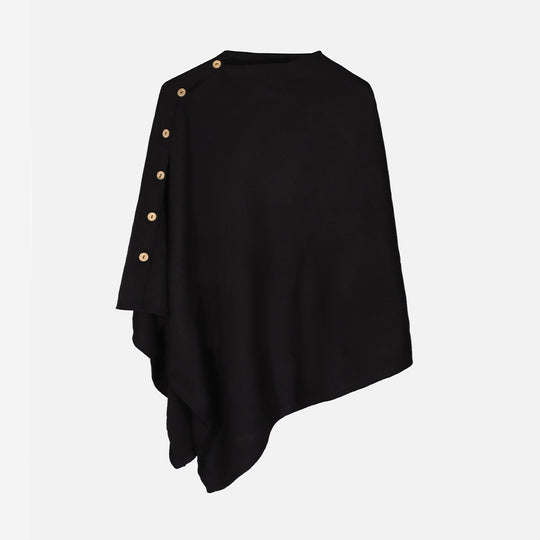 Damen Oversize-Orientalischer Jacquard-Überwurf mit Paisley‑Medaillon und Zierstich Shop Nory