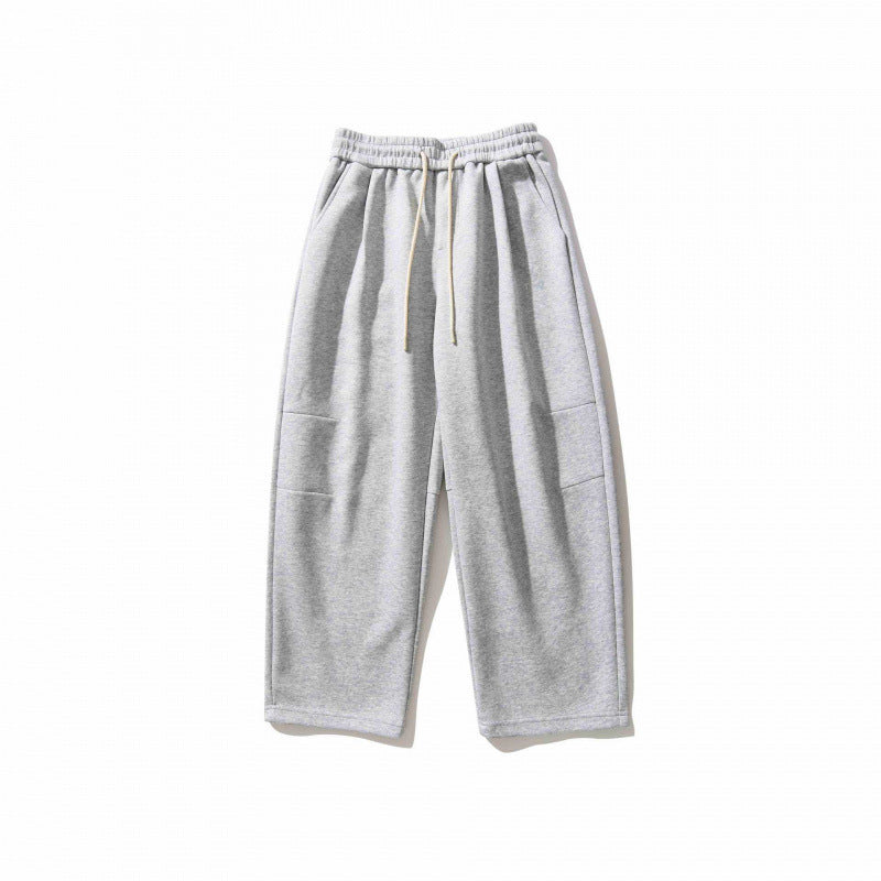 Unisex Weite Relaxed-Jogginghose aus French-Terry mit hohem Elastikbund und Kordelzug Shop Nory