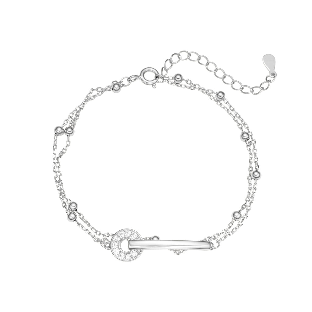 Damen Armband mit funkelndem Anhänger und stilvollem Kettendesign Shop Nory