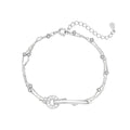 Damen Armband mit funkelndem Anhänger und stilvollem Kettendesign Shop Nory