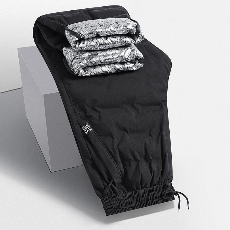 Herren Gepolsterte Thermohose mit Steppung, elastischem Bund und Reißverschlusstaschen Shop Nory