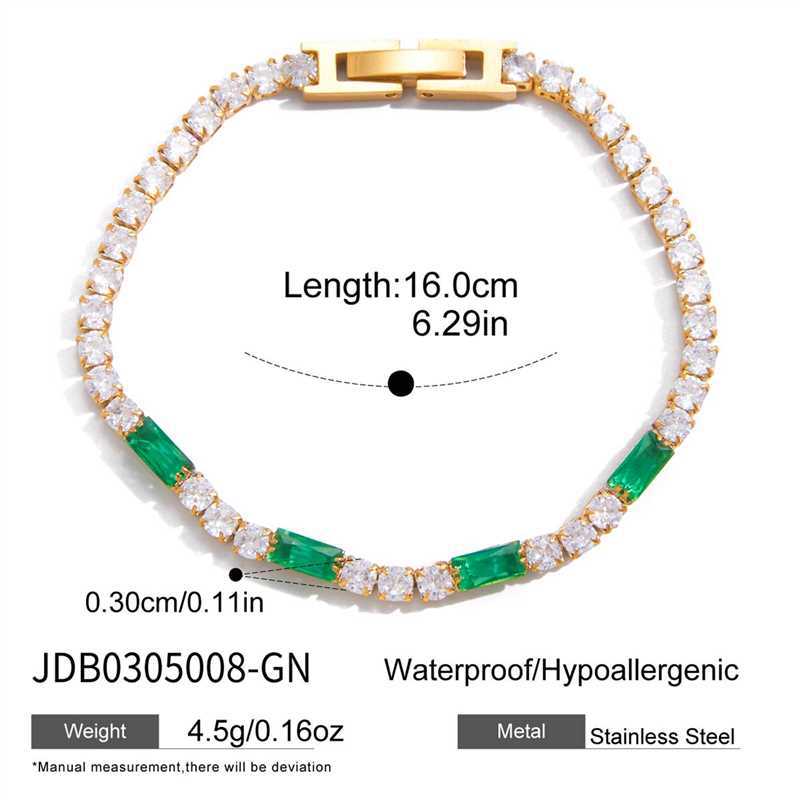 Damen Armband mit funkelnden Zirkonia und rotem Akzent Shop Nory