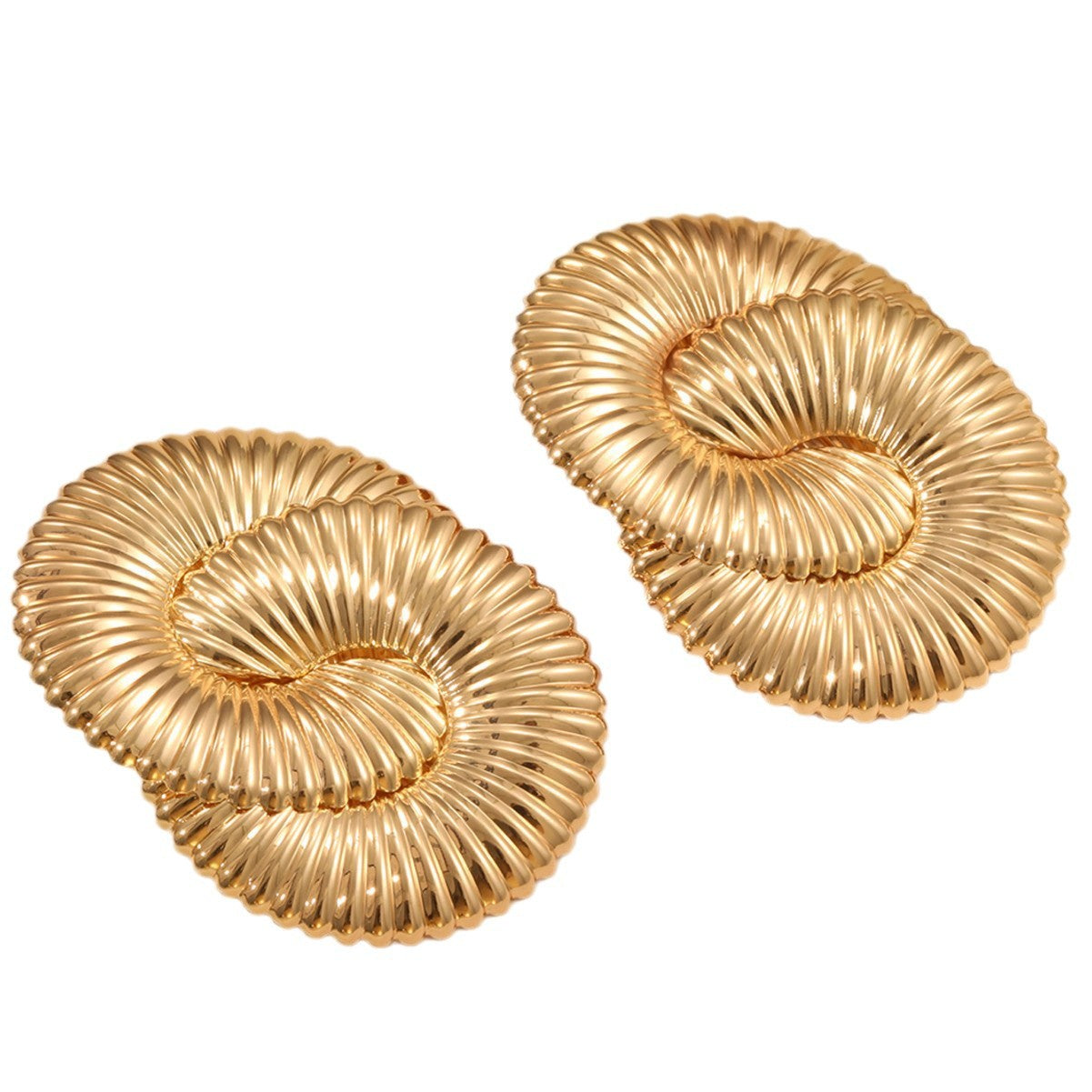 Damen Ohrstecker im geschwungenen Spiraldesign Shop Nory