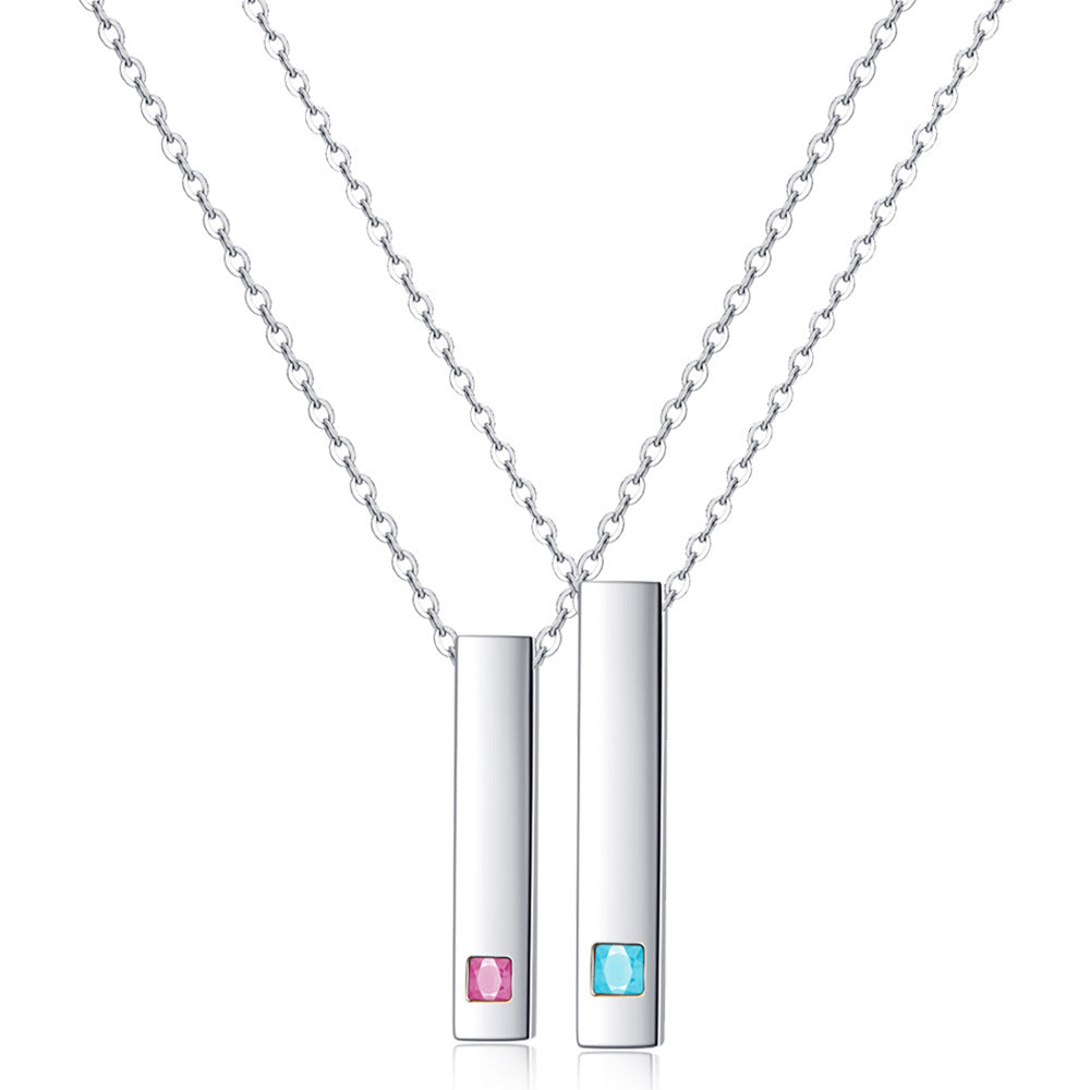 Damen Halskette mit elegantem, geometrischem Anhänger und funkelndem Akzent Shop Nory