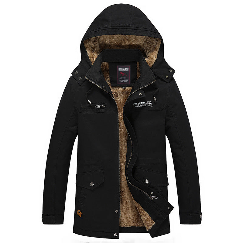 Herren mittellanger Fieldparka im Urban-Style mit Teddyfleece-Innenfutter Shop Nory