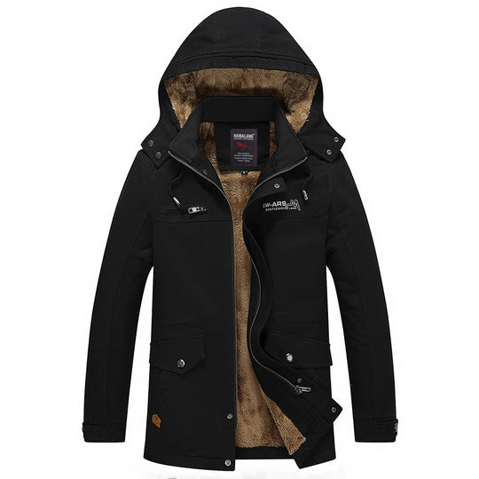 Herren mittellanger Fieldparka im Urban-Style mit Teddyfleece-Innenfutter Shop Nory