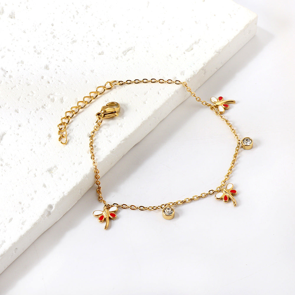 Damen Armband mit filigranen Blumenmotiven und funkelnden Kristallen Shop Nory