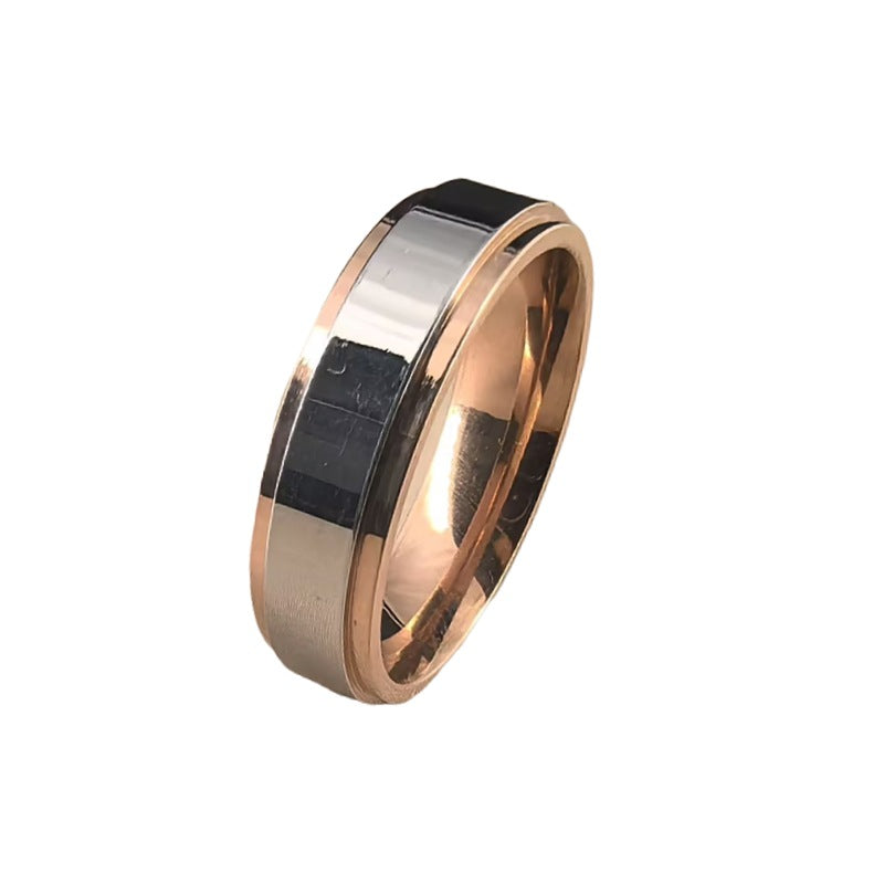 Herren Ring mit edler zweifarbiger Oberflächenstruktur Shop Nory