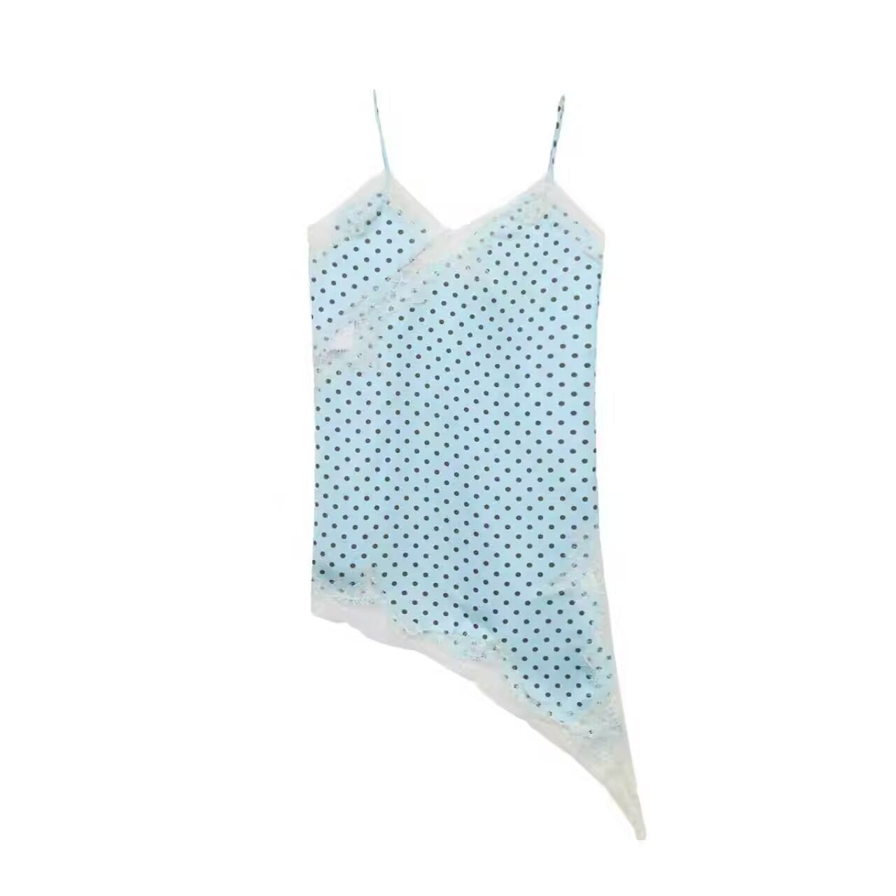Damen asymmetrisches Spaghetti-Top