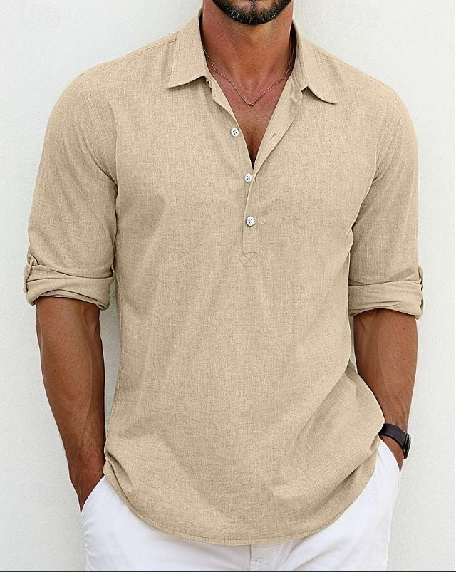 Herren Poloshirt mit modernen Knöpfen und lässigem Schnitt