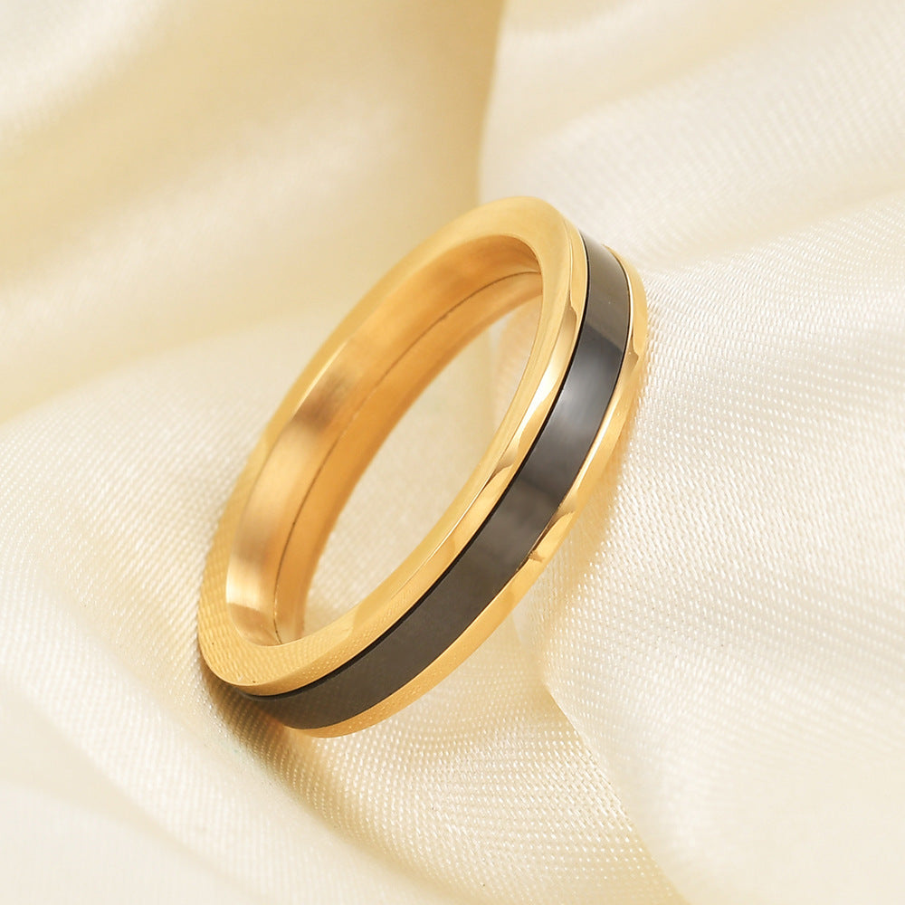 Herren Ring mit modernem zweifarbigen Design Shop Nory