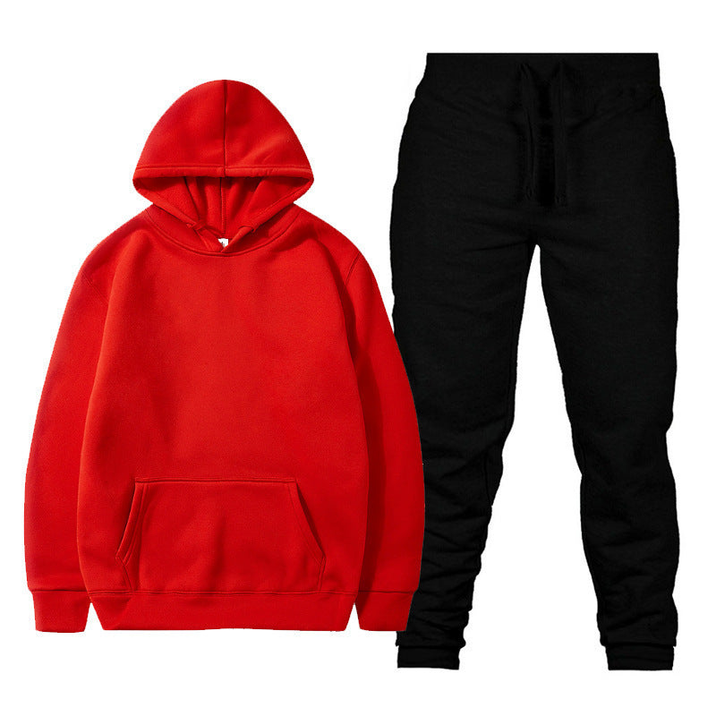Unisex nan gemütliches Hoodie-Jogginganzug-Set mit Kängurutasche, elastischem Tunnelzugbund und gerippten Bündchen Shop Nory