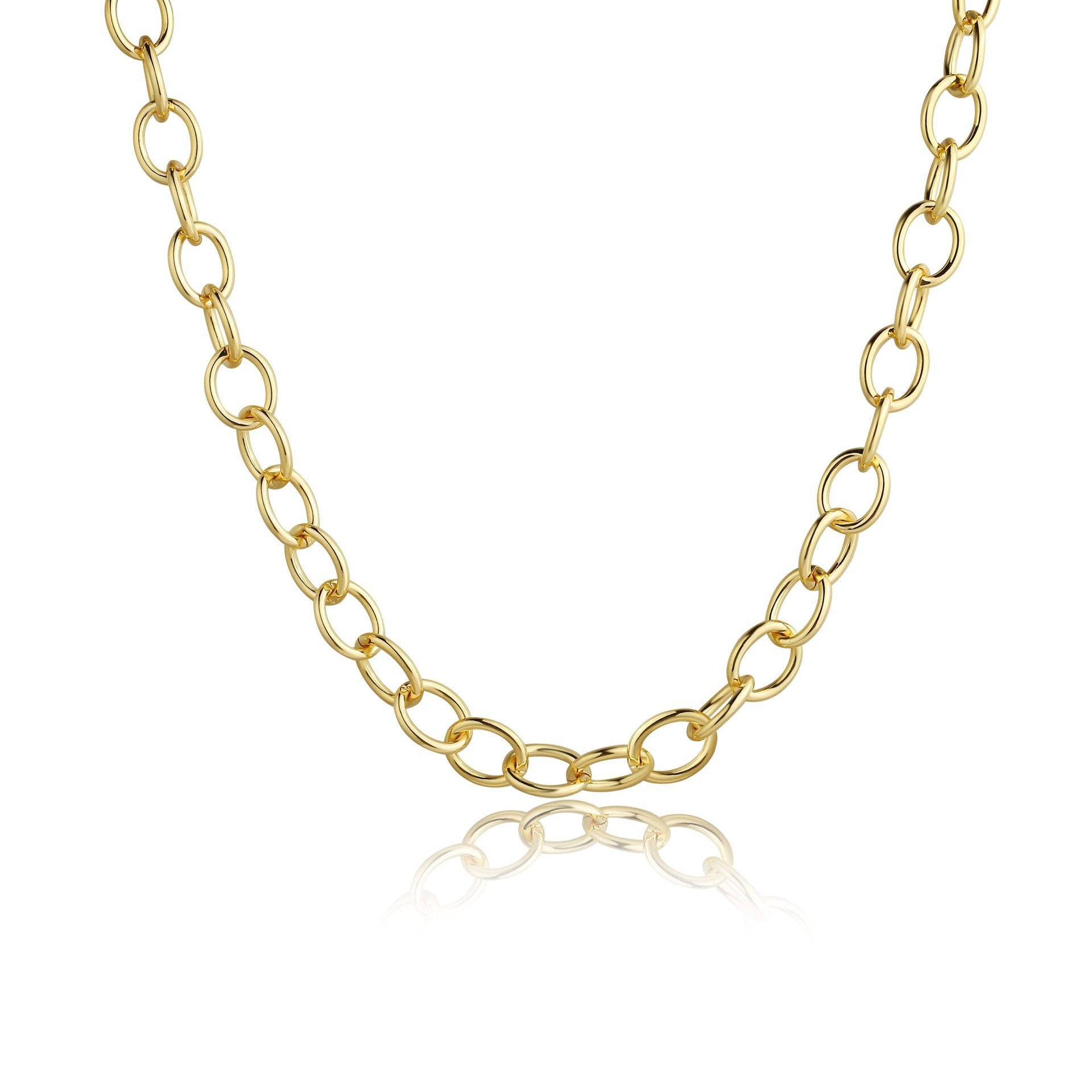 Damen Halskette mit robustem Gliederdesign und luxuriösem Toggle-Verschluss Shop Nory