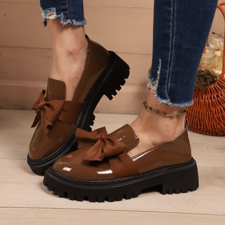 Damen Bequeme Slipper mit Bogen-Applikation