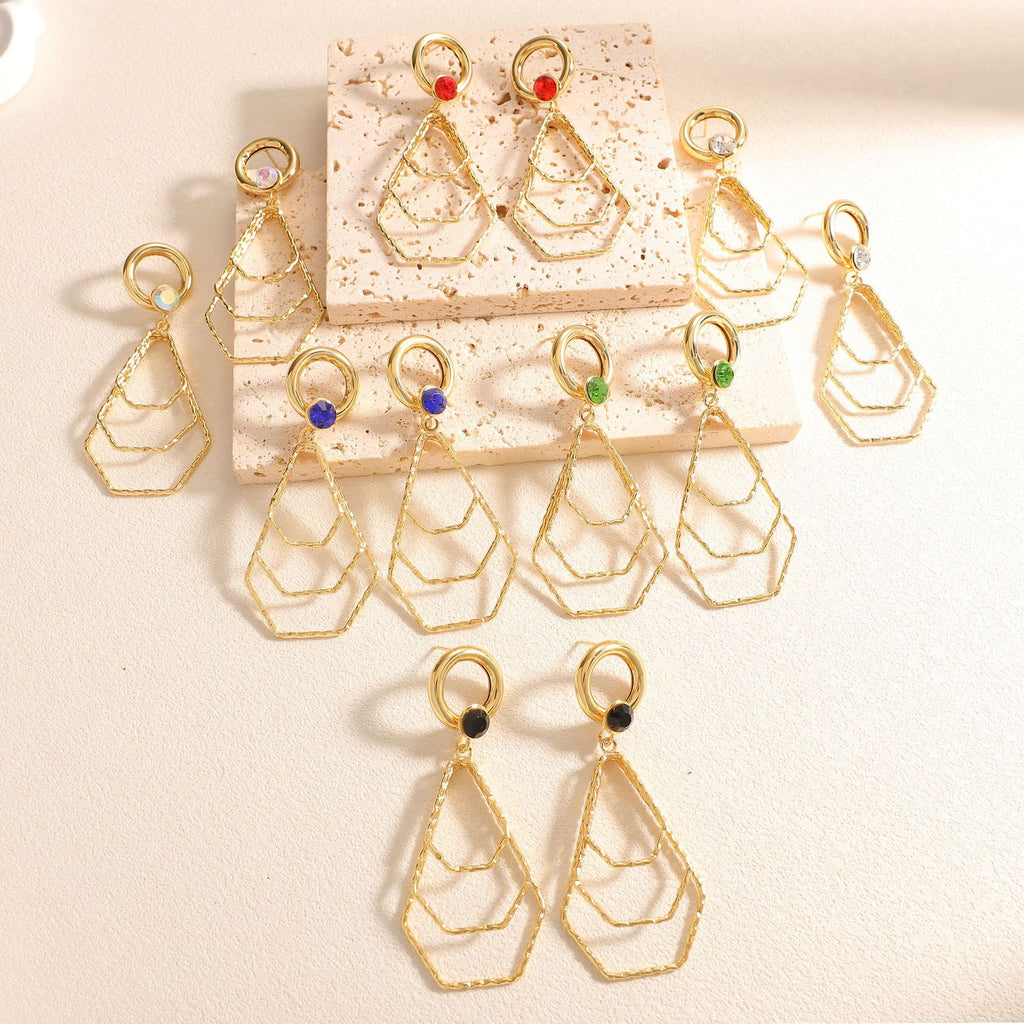 Damen Ohrringe mit modernem, geometrischem Design Shop Nory