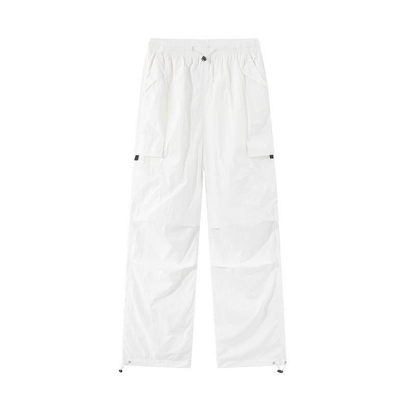 Unisex Leichte technische Cargo-Hose mit Kordelzug und verstellbarem Saum Shop Nory