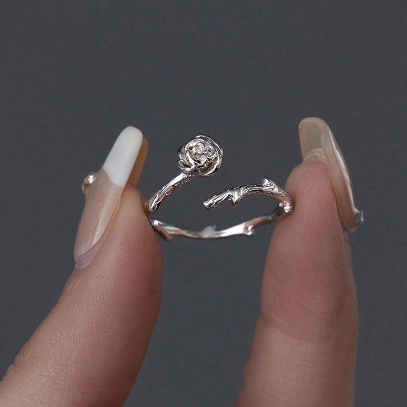 Damenring mit kunstvollem Rosendesign Shop Nory
