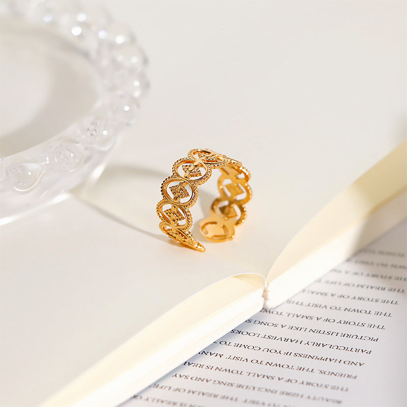 Damen Ring im eleganten Krokodil-Design Shop Nory