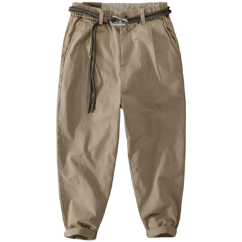 Herren Kordelbund-Tapered-Hose aus Baumwollmix mit elastischem Bund und konischem Bein Shop Nory