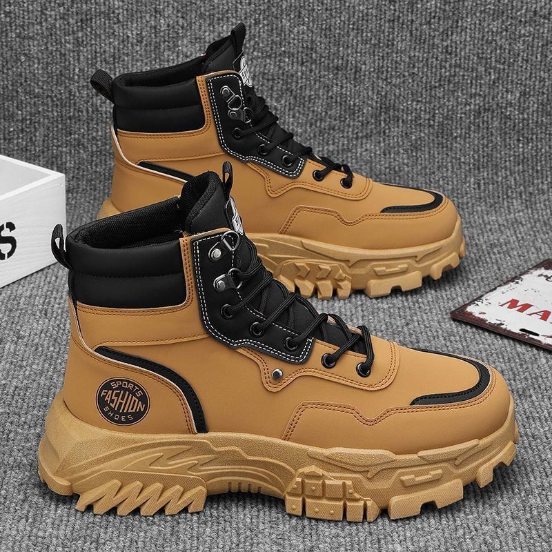 Damen Sportliche High-Top Stiefel mit rutschfester Sohle und strapazierfähigem Obermaterial Shopnory