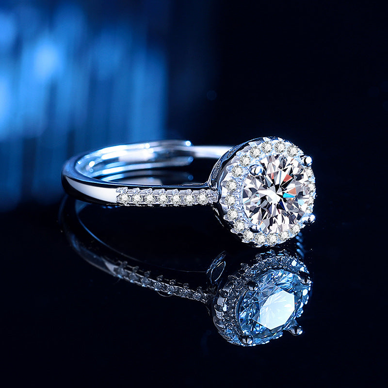 Damen Verlobungsring mit funkelndem Zirkon und filigranem Design Shop Nory