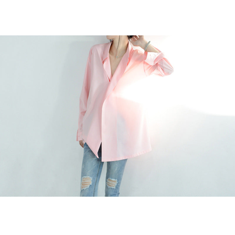 Damen Legere Oversized-Bluse mit modernem Schnitt Shop Nory