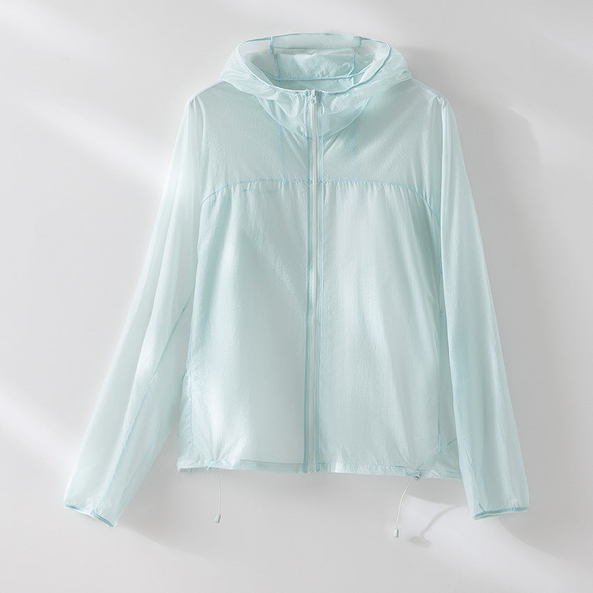 Damen Ultraleichte Packbare Schutzjacke mit Kapuze und verstellbarem Saum Shop Nory