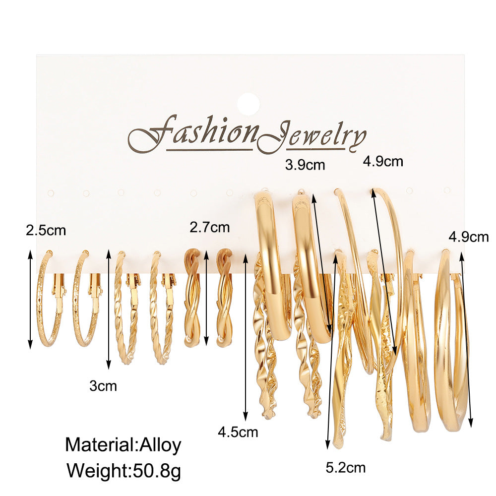 Damen Ohrstecker-Set mit verschiedenen eleganten Designs Shop Nory