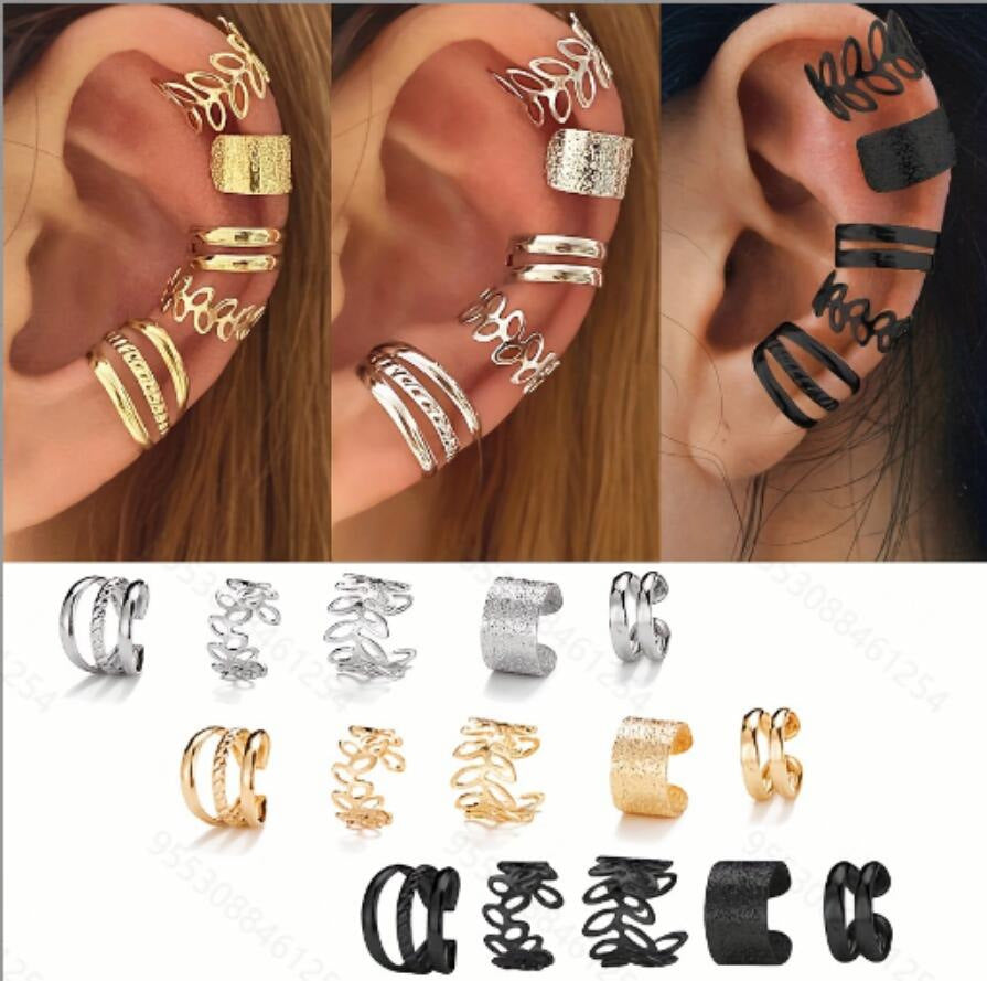 Damen Ohrcuff-Set mit vielfältigen Designs und kreativen Strukturierungen Shop Nory