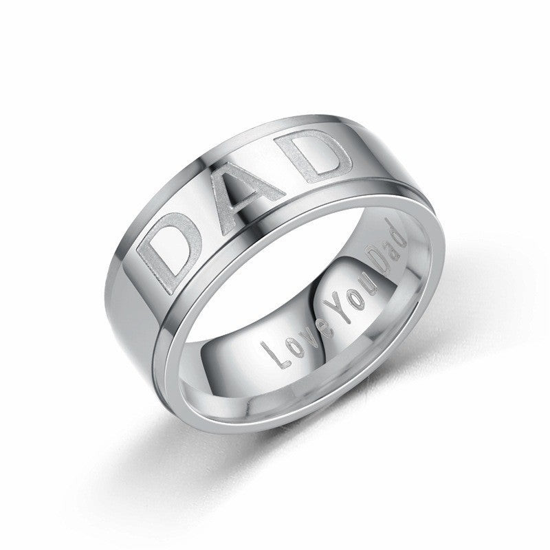 Herren Ring mit eingraviertem Schriftzug und modernem Design Shop Nory