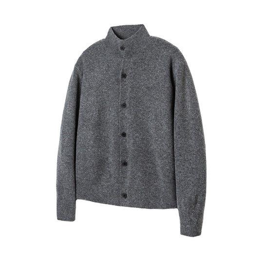 Damen Strick-Cardigan mit Stehkragen, durchgehender Knopfleiste und geripptem Saum Shop Nory