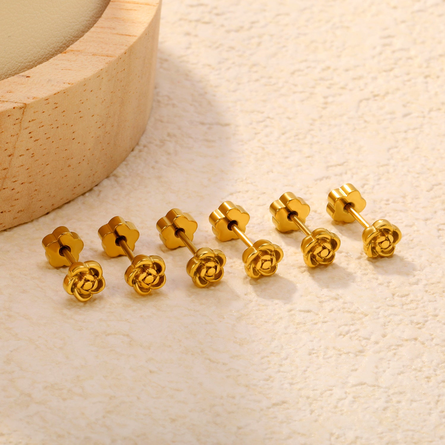 Damen Edelstahl Ohrstecker im floralen Design Shop Nory